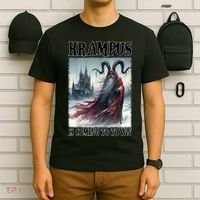 Holiday Xmas Krampus Is Coming To Town Christmas Horror Gift T-Shirt thumb 6