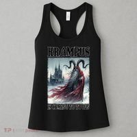Holiday Xmas Krampus Is Coming To Town Christmas Horror Gift Women's Tank Top thumb 3