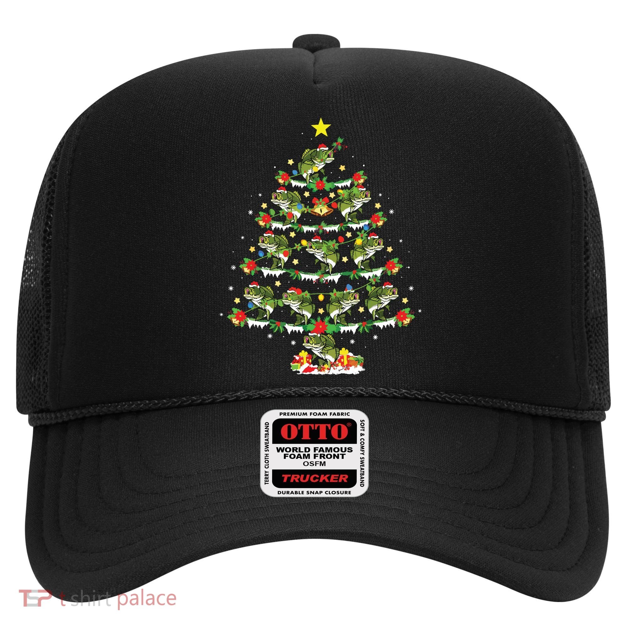 Holiday Xmas Lighting Santa Bass Fish Christmas Tree Hat
