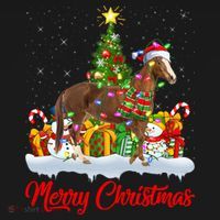 Horse Xmas Tree Lighting Santa Horse Christmas Gift Ornament thumb 1