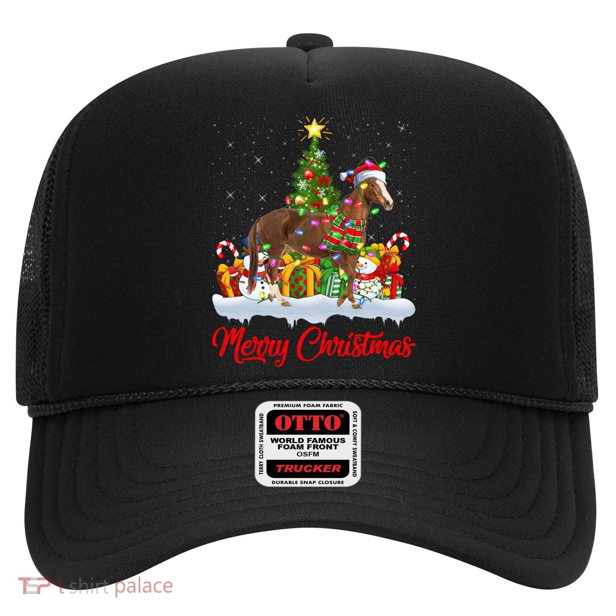 Horse Xmas Tree Lighting Santa Horse Christmas Gift Hat