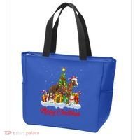 Horse Xmas Tree Lighting Santa Horse Christmas Gift Tote Bag thumb 3