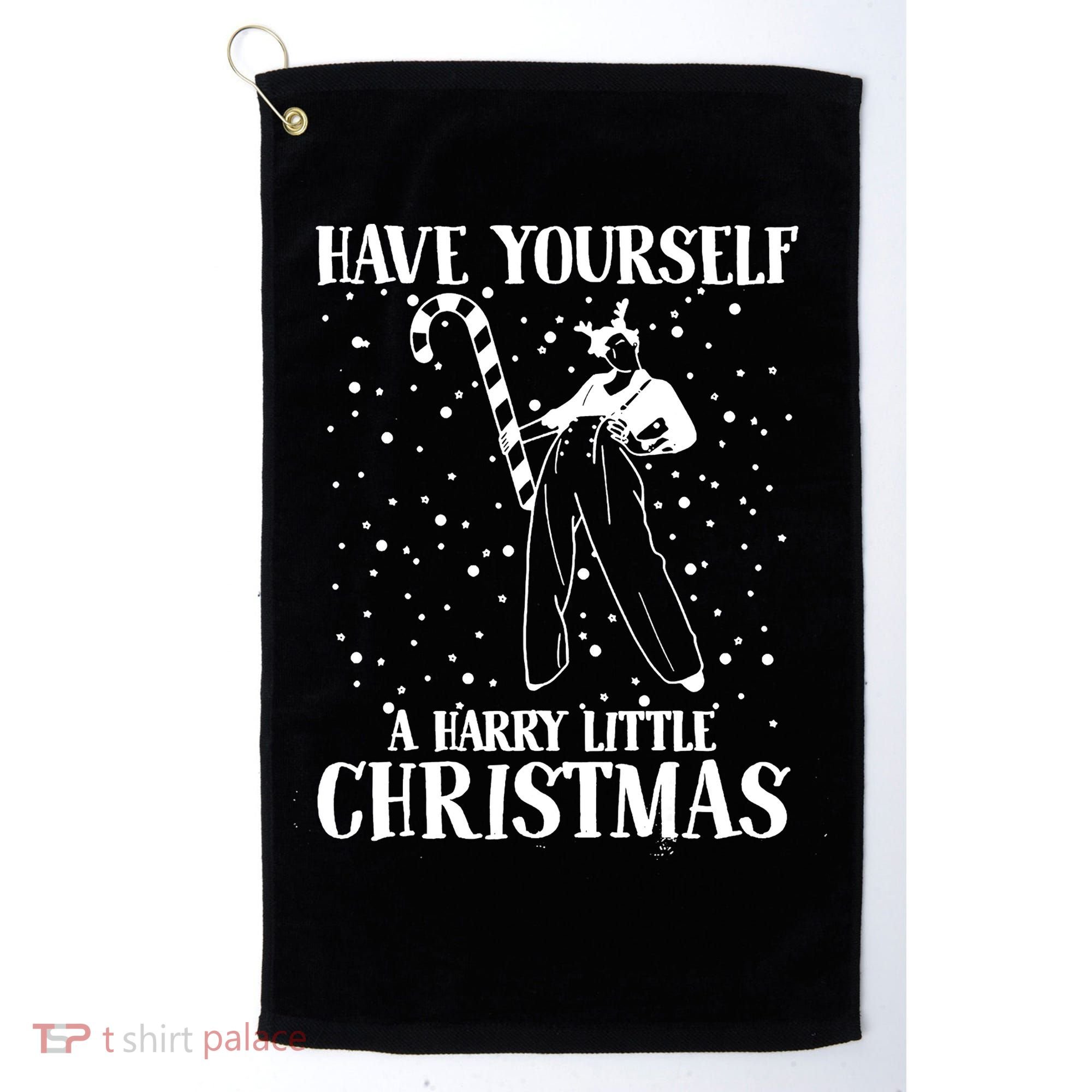 Have Yourself A Harry Little Christmas Xmas Gift Golf Towel