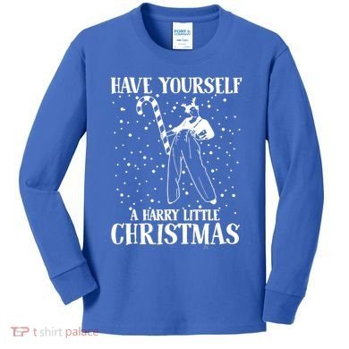 Have Yourself A Harry Little Christmas Xmas Gift Kids Long Sleeve Shirt