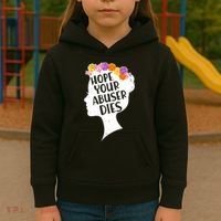 Hope Your Abuser Dies Kids Hoodie thumb 3