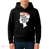 Hope Your Abuser Dies Kids Hoodie thumb 4