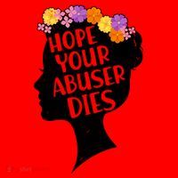 Hope Your Abuser Dies Santa Hat thumb 1