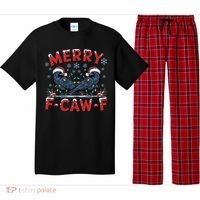 Have Yourself A Merry F-Caw-F Christmas Funny Crow Pajama Set thumb 0