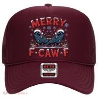 Have Yourself A Merry F-Caw-F Christmas Funny Crow Hat thumb 0