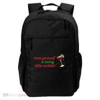 Have Yourself A Merry Little Cocktail Funny Christmas Meme Gift Backpack thumb 0