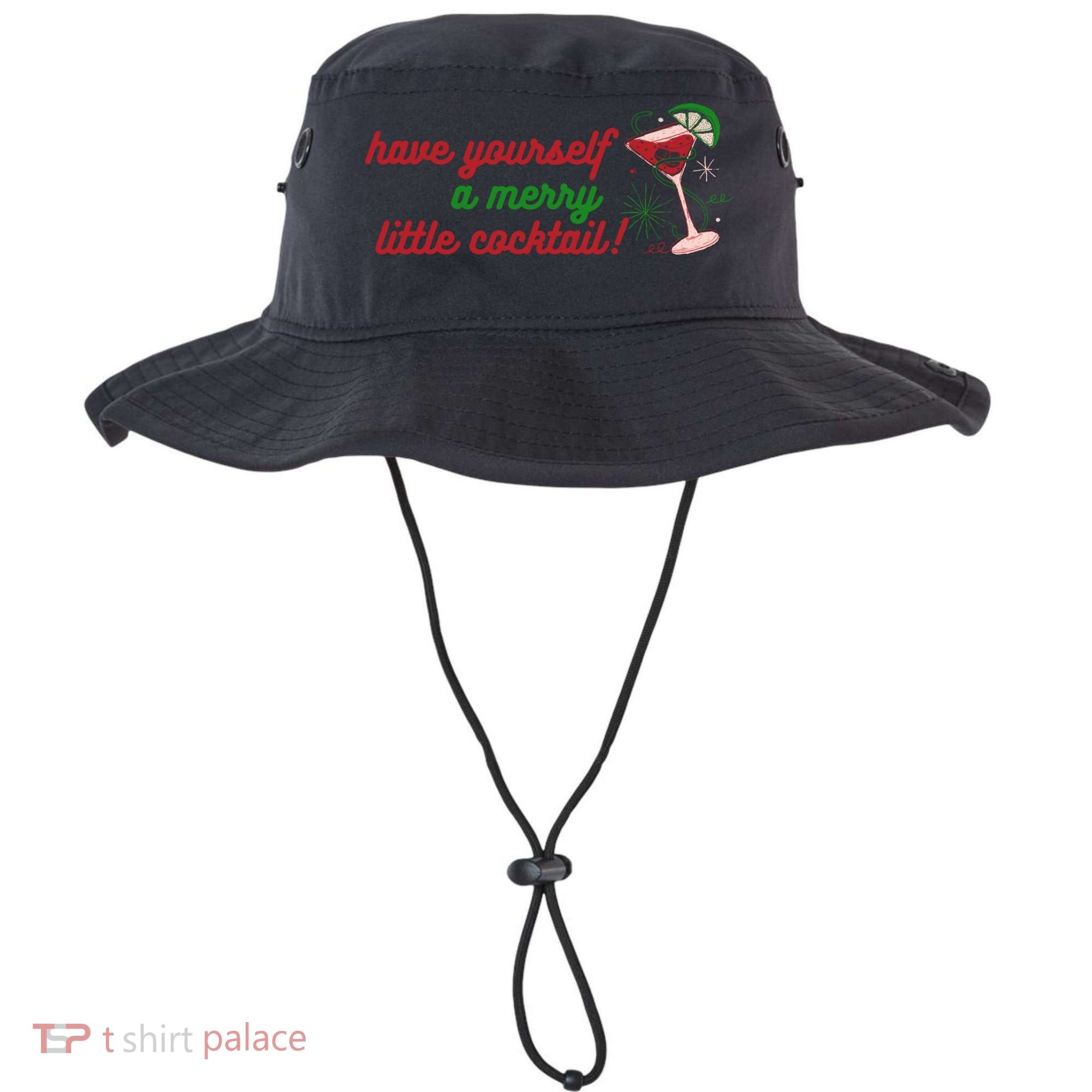Have Yourself A Merry Little Cocktail Funny Christmas Meme Gift Bucket Hat