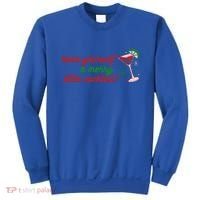 Have Yourself A Merry Little Cocktail Funny Christmas Meme Gift Sweatshirt thumb 0