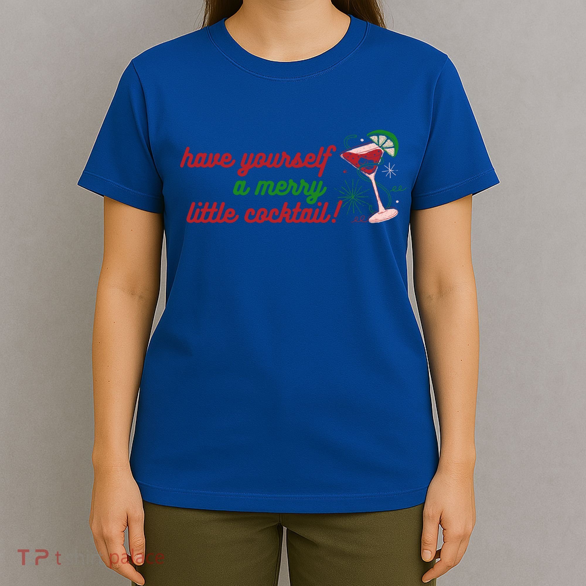 Have Yourself A Merry Little Cocktail Funny Christmas Meme Gift T-Shirt