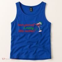 Have Yourself A Merry Little Cocktail Funny Christmas Meme Gift Tank Top thumb 2