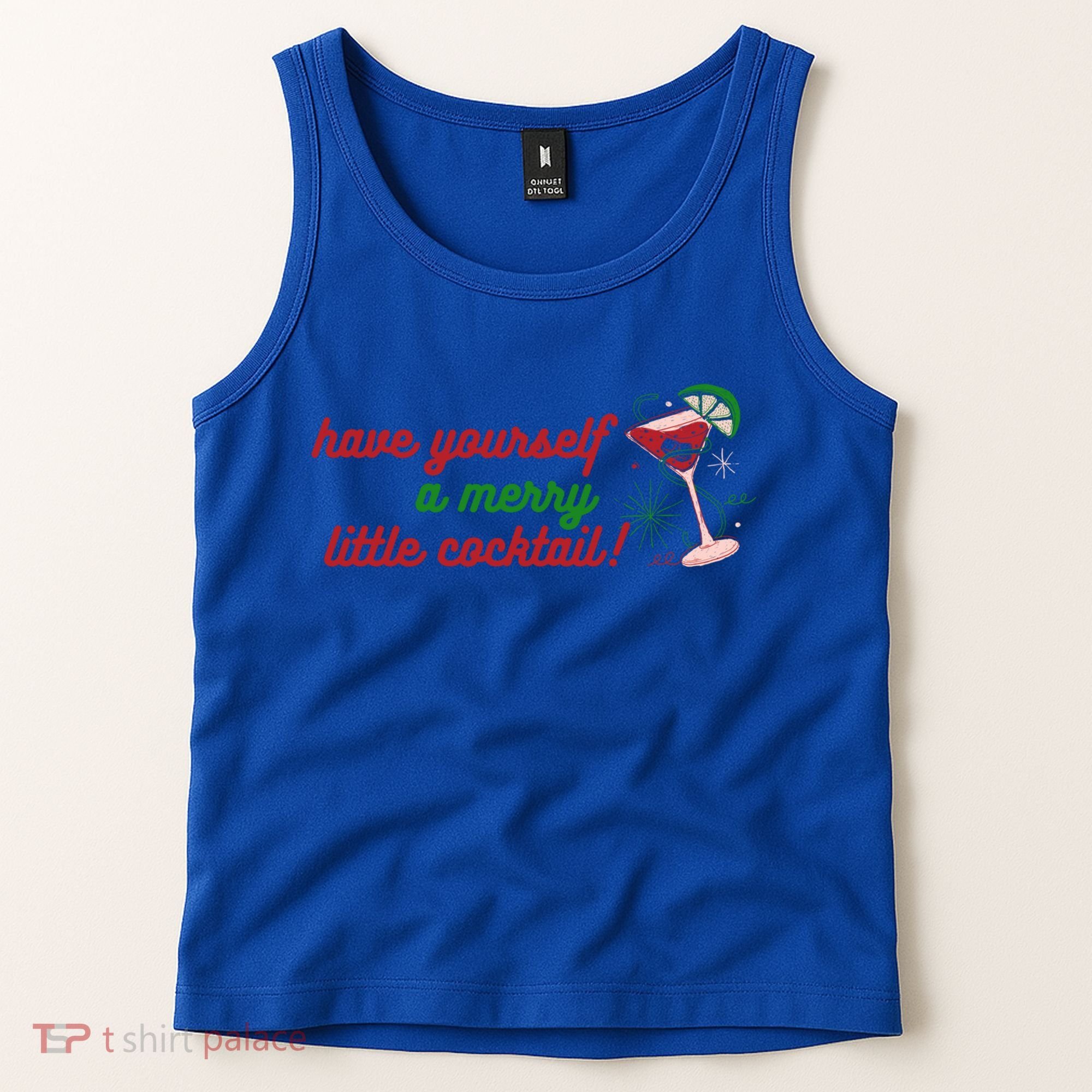 Have Yourself A Merry Little Cocktail Funny Christmas Meme Gift Tank Top