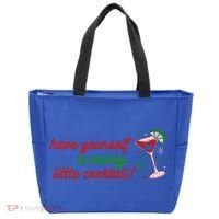Have Yourself A Merry Little Cocktail Funny Christmas Meme Gift Tote Bag thumb 0