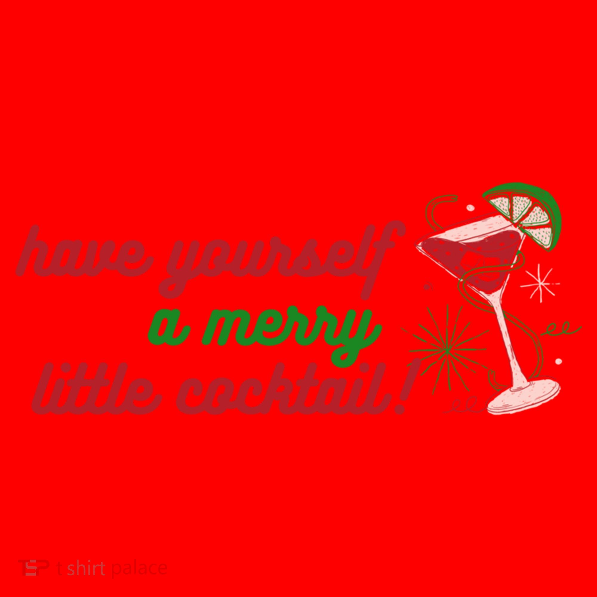 Have Yourself A Merry Little Cocktail Funny Christmas Meme Gift Santa Hat