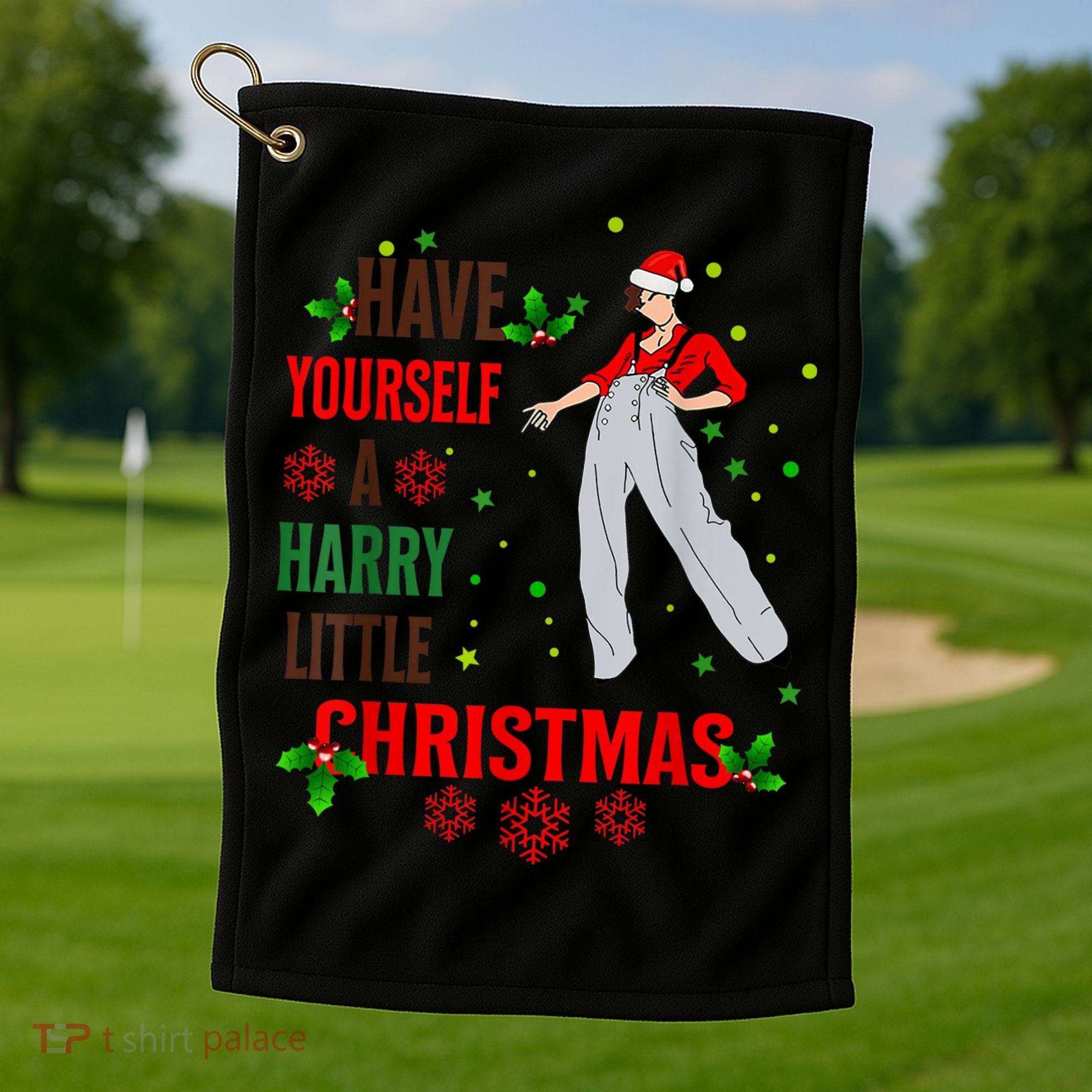 Have Yourself A Harry Little Christmas Golf Towel