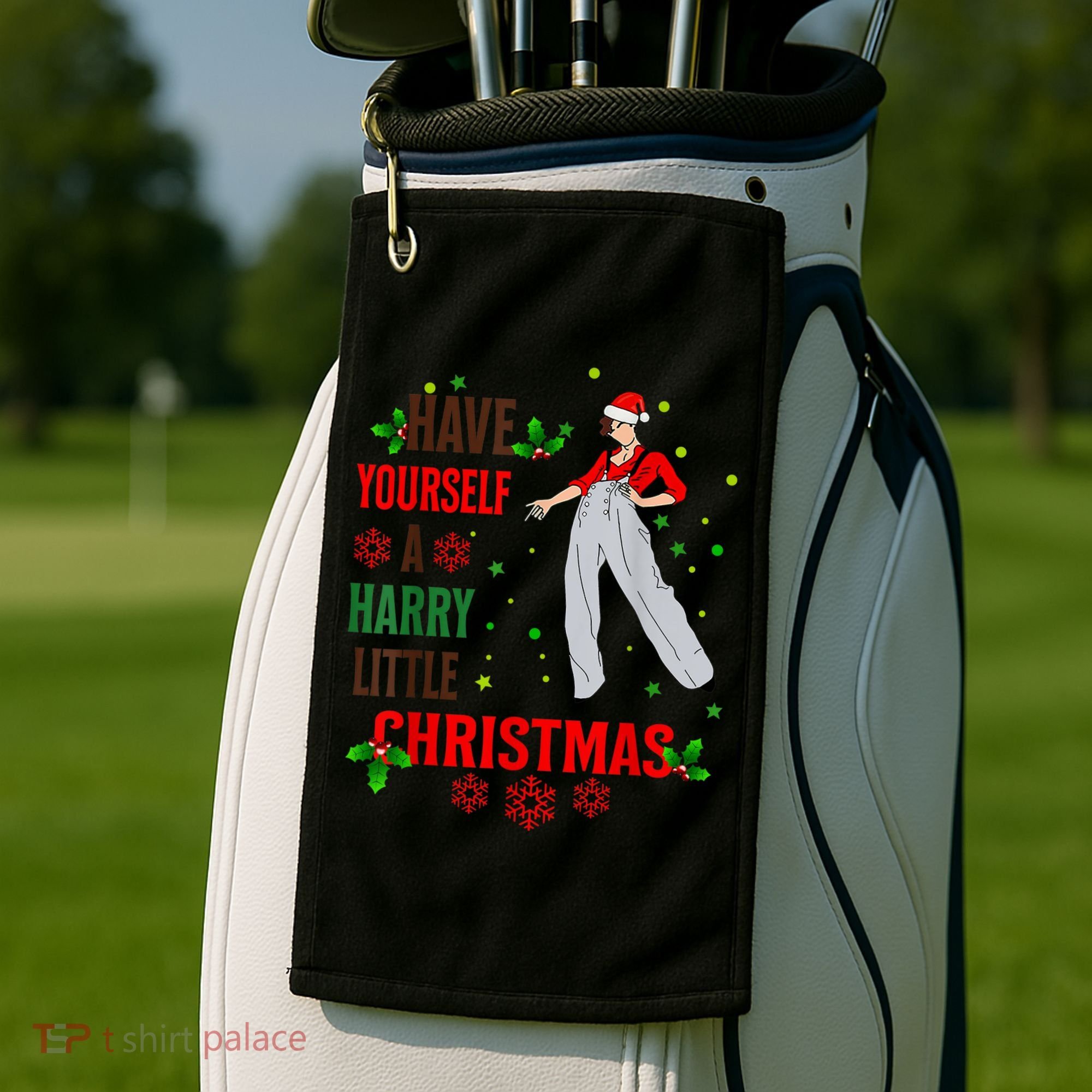 Have Yourself A Harry Little Christmas Golf Towel