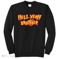 Hell Yeah Brother Funny 80S Wrestling Vegas Pool Party Sweatshirt thumb 0