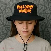 Hell Yeah Brother Funny 80S Wrestling Vegas Pool Party Bucket Hat thumb 3