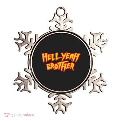 Hell Yeah Brother Funny 80S Wrestling Vegas Pool Party Ornament