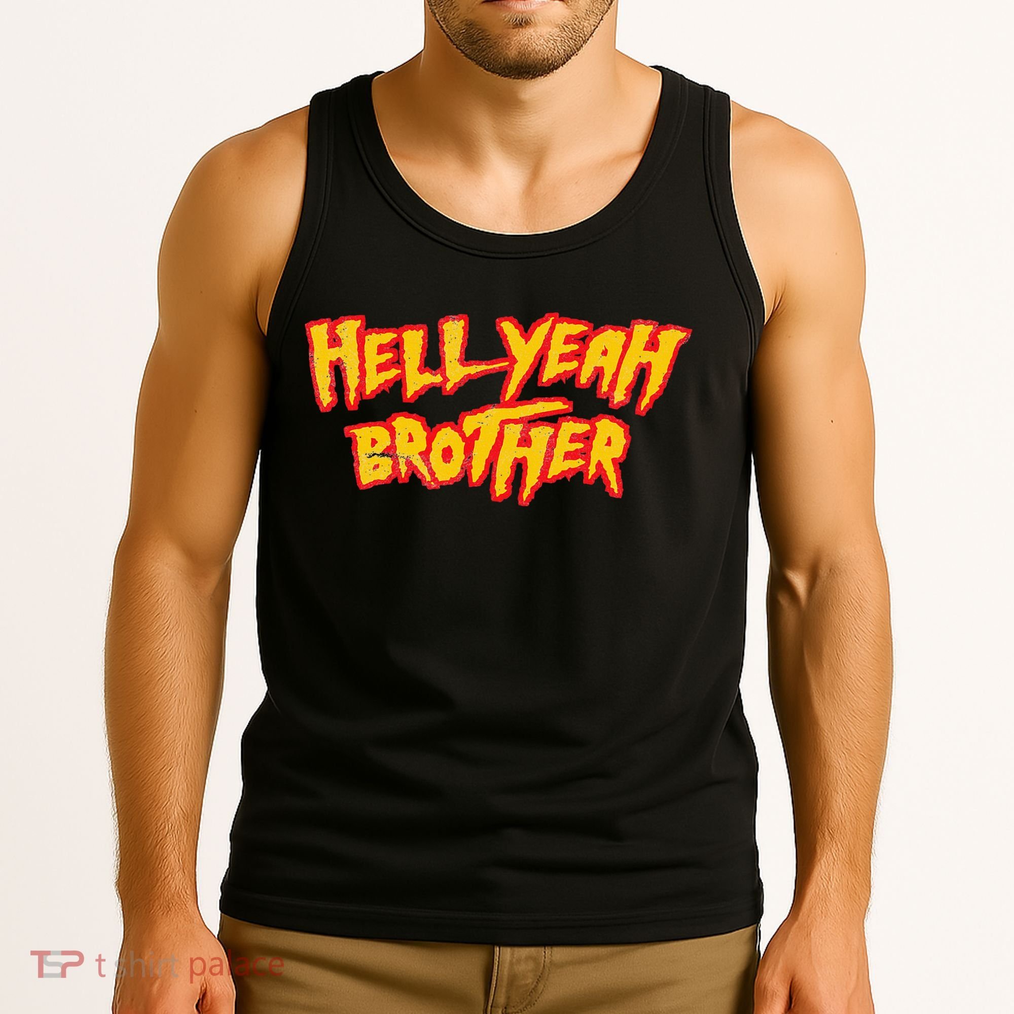 Hell Yeah Brother Funny 80S Wrestling Vegas Pool Party Tank Top