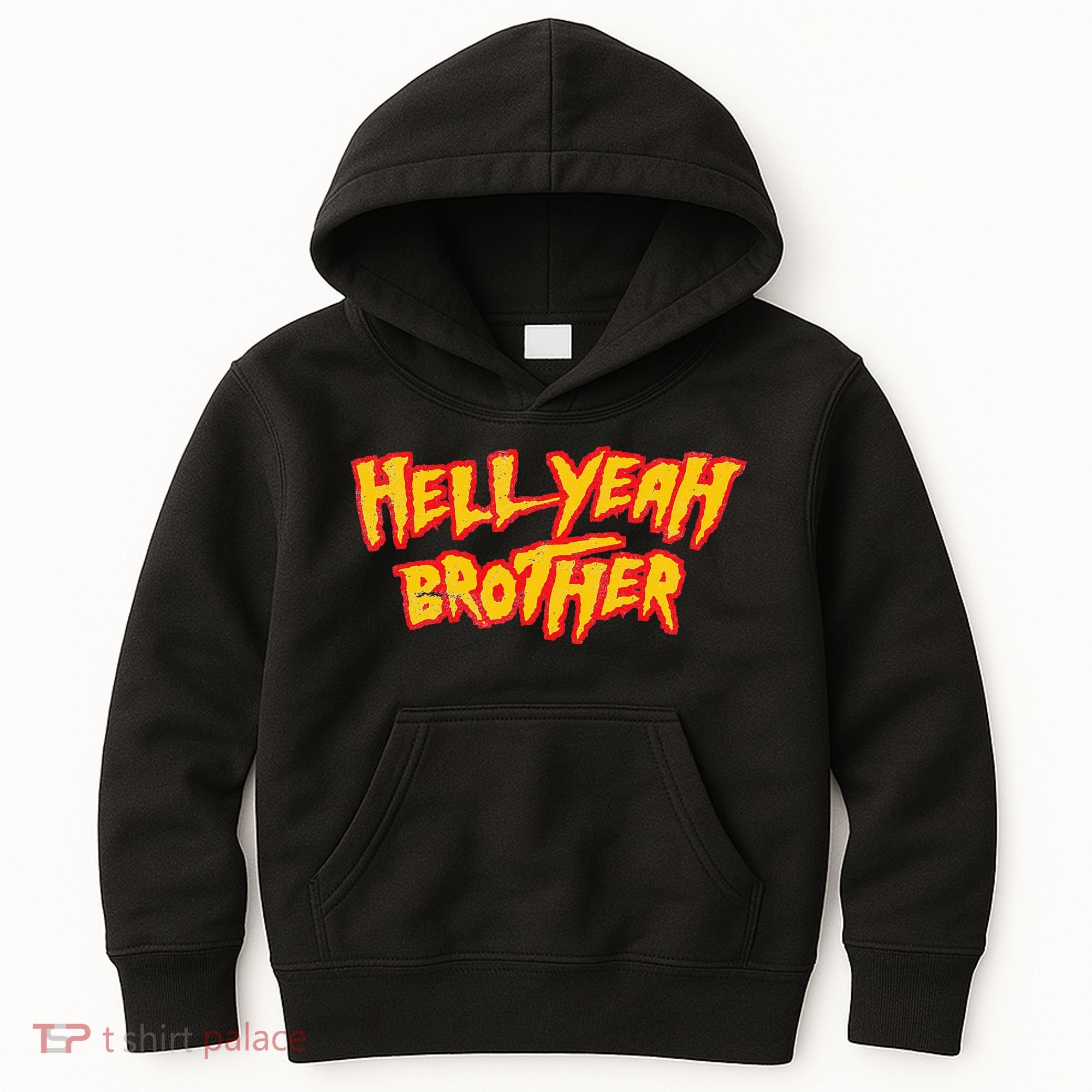 Hell Yeah Brother Funny 80S Wrestling Vegas Pool Party Kids Hoodie