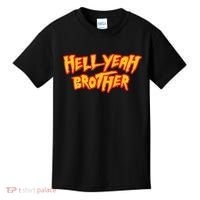 Hell Yeah Brother Funny 80S Wrestling Vegas Pool Party Kids T-Shirt thumb 0