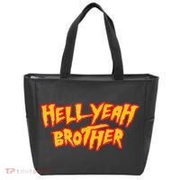 Hell Yeah Brother Funny 80S Wrestling Vegas Pool Party Tote Bag thumb 0