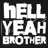 Hell Yeah Brother Siblings Funny Sarcastic Saying Cute Gift USA-Made Doggie Bandana thumb 2