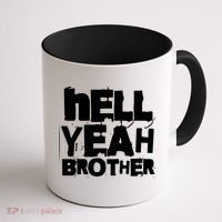 Hell Yeah Brother Siblings Funny Sarcastic Saying Cute Gift Coffee Mug thumb 1