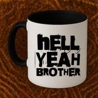 Hell Yeah Brother Siblings Funny Sarcastic Saying Cute Gift Coffee Mug thumb 2