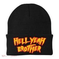 Hell Yeah Brother Funny 80S Wrestling Vegas Pool Beanie thumb 0