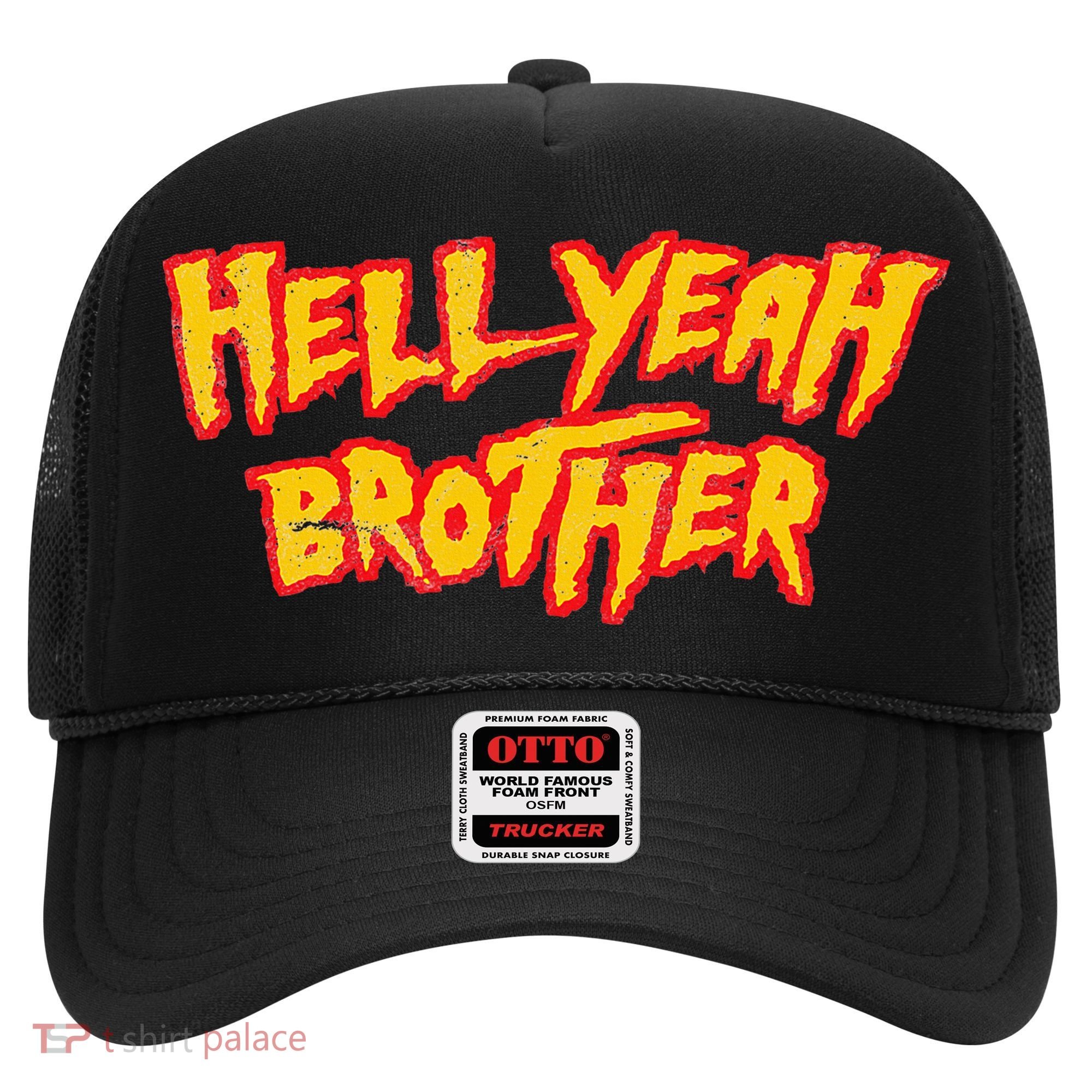 Hell Yeah Brother Funny 80S Wrestling Vegas Pool Hat
