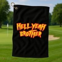 Hell Yeah Brother Funny 80S Wrestling Vegas Pool Golf Towel thumb 1