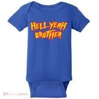 Hell Yeah Brother Funny 80S Wrestling Vegas Pool Baby Bodysuit thumb 0