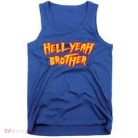 Hell Yeah Brother Funny 80S Wrestling Vegas Pool Tank Top thumb 0