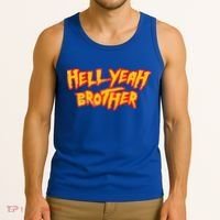 Hell Yeah Brother Funny 80S Wrestling Vegas Pool Tank Top thumb 3
