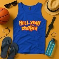 Hell Yeah Brother Funny 80S Wrestling Vegas Pool Tank Top thumb 4
