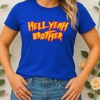 Hell Yeah Brother Funny 80S Wrestling Vegas Pool Women's T-Shirt thumb 2