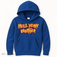 Hell Yeah Brother Funny 80S Wrestling Vegas Pool Kids Hoodie thumb 0