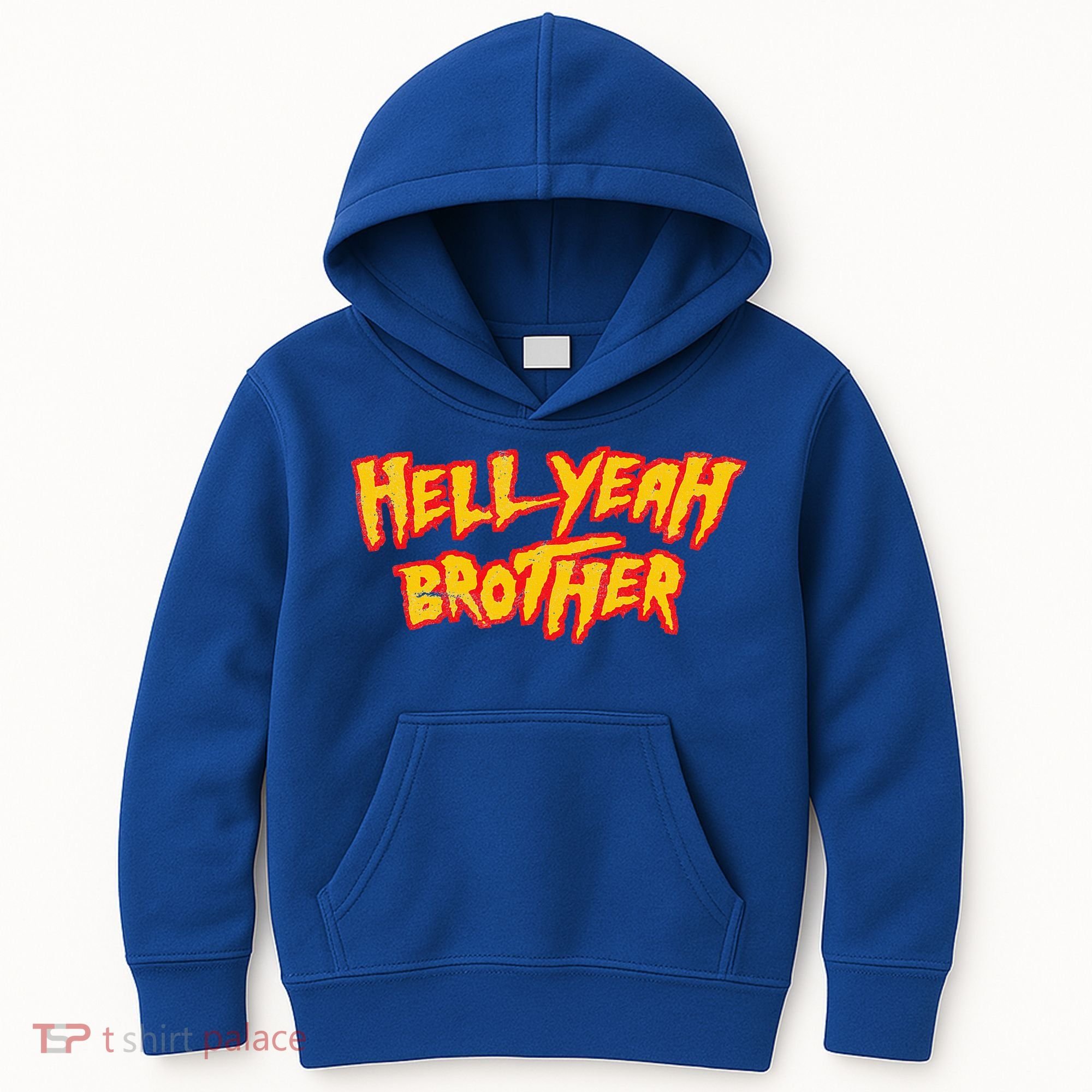 Hell Yeah Brother Funny 80S Wrestling Vegas Pool Kids Hoodie