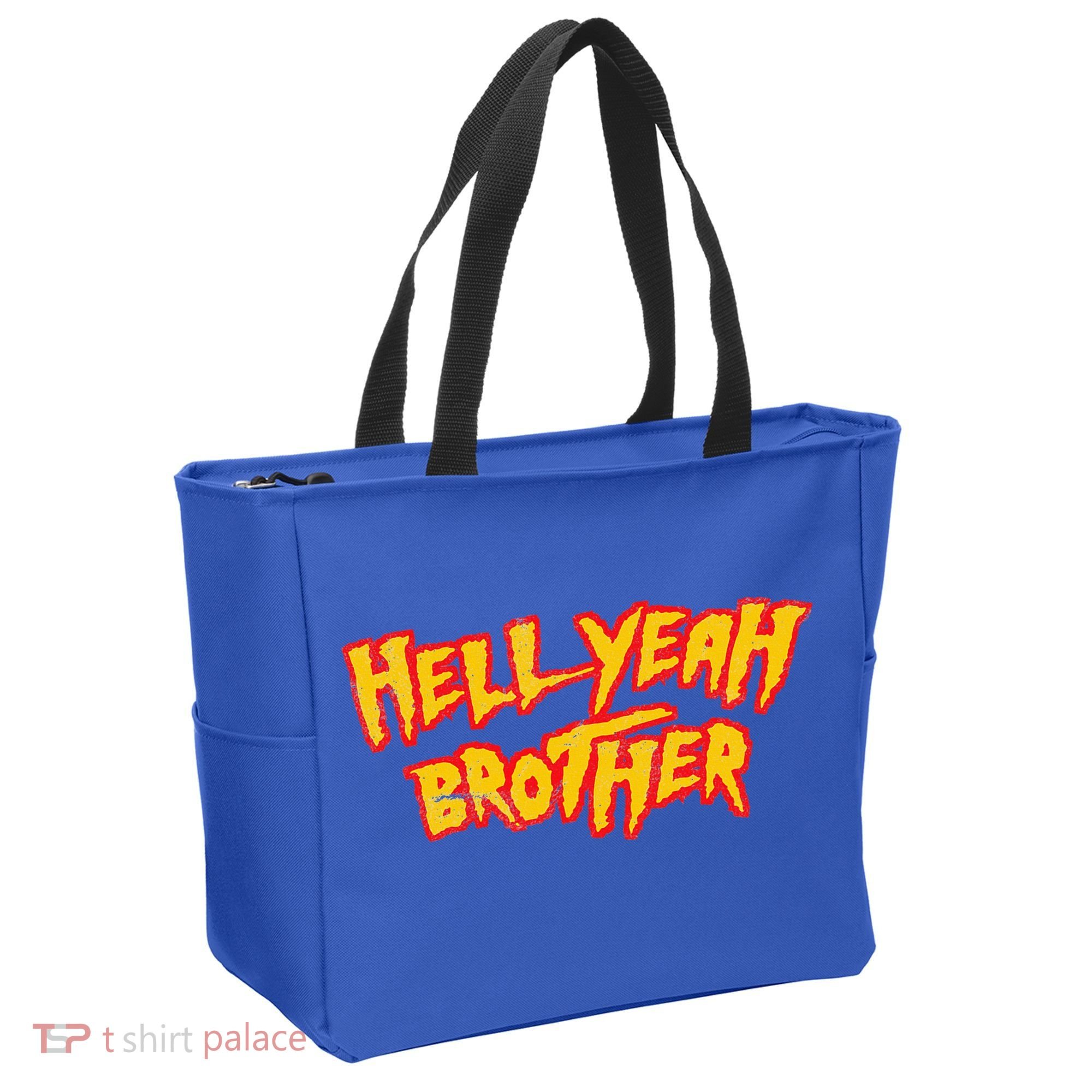 Hell Yeah Brother Funny 80S Wrestling Vegas Pool Tote Bag