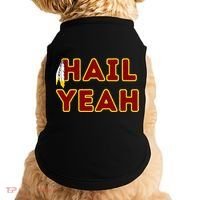 Hail Yeah Burgundy Gold Foot Ball Doggie Tank thumb 0
