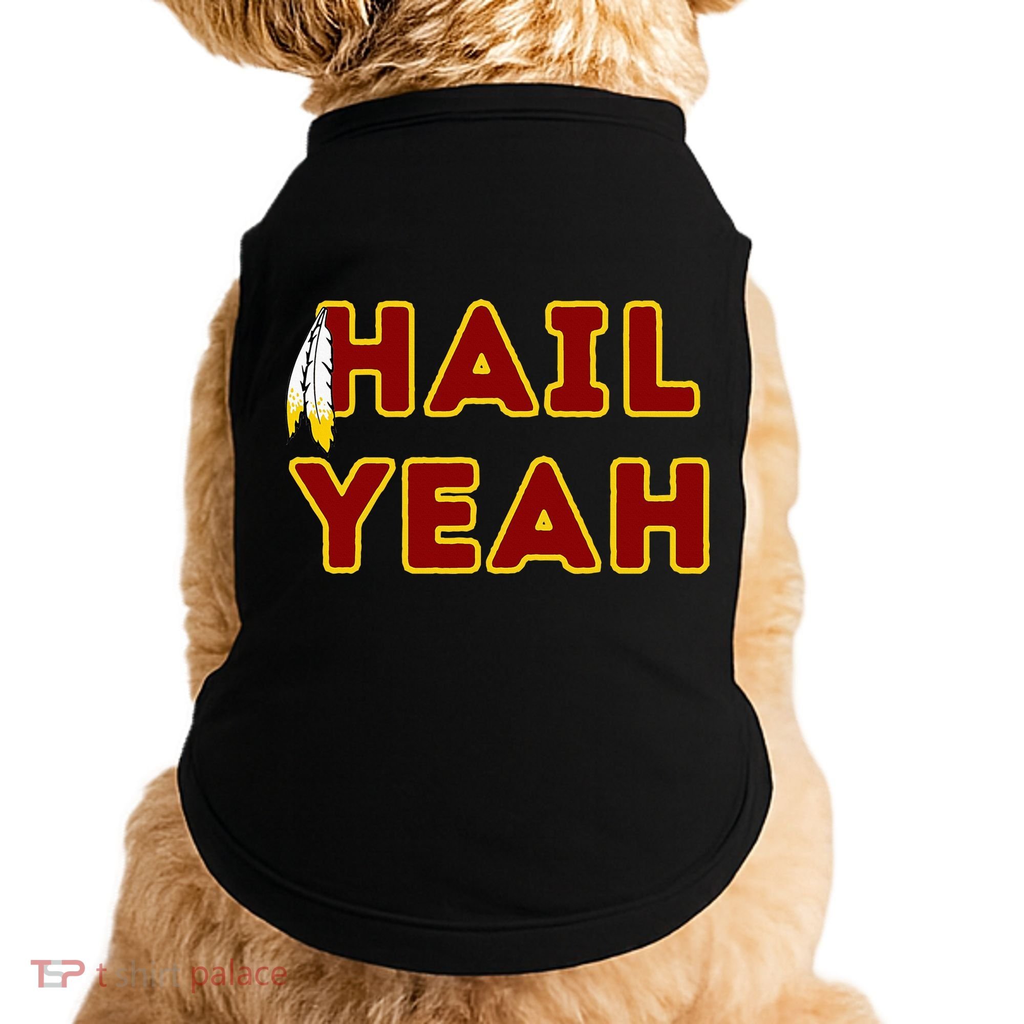 Hail Yeah Burgundy Gold Foot Ball Doggie Tank