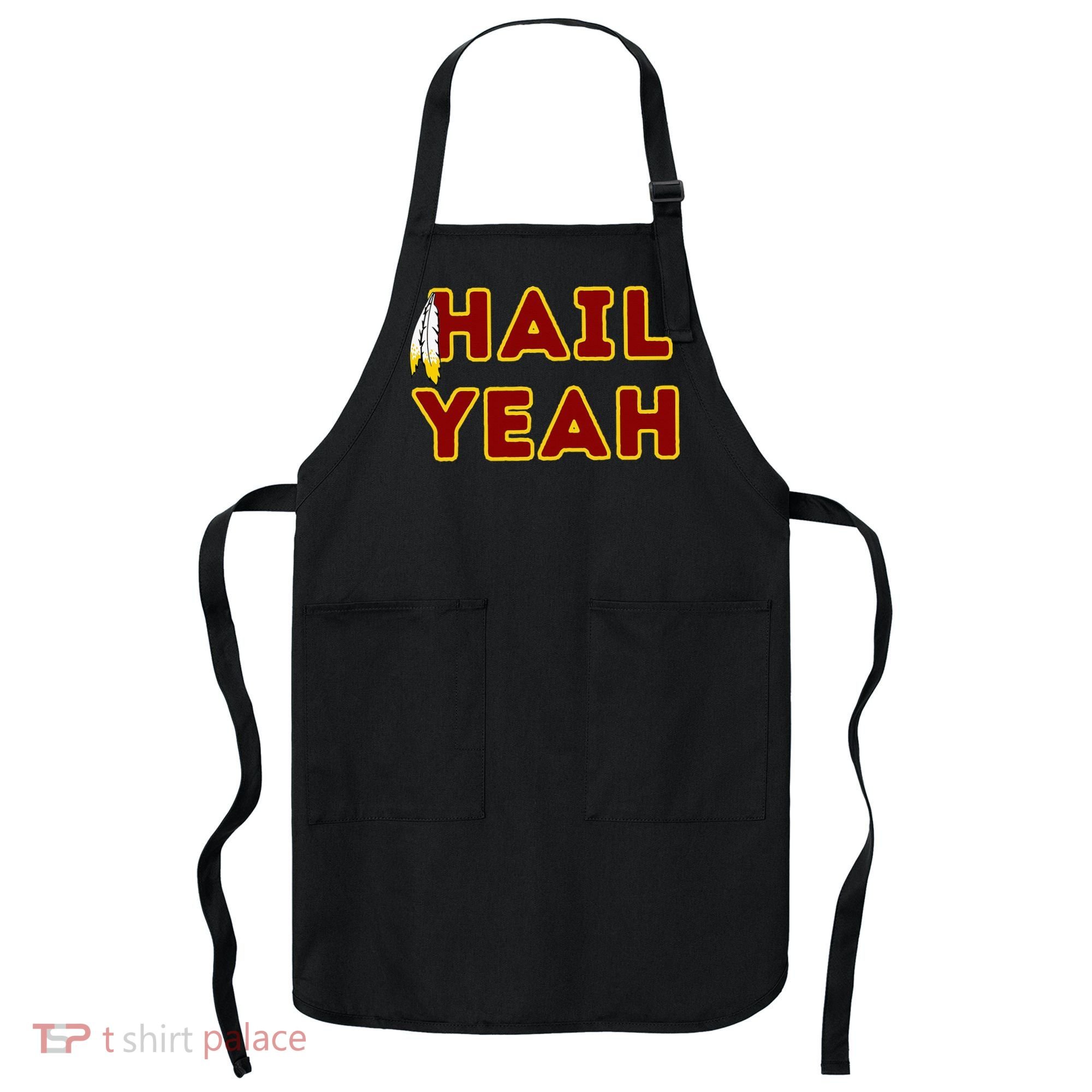 Hail Yeah Burgundy Gold Foot Ball Apron
