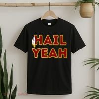 Hail Yeah Burgundy Gold Foot Ball T-Shirt thumb 2