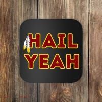 Hail Yeah Burgundy Gold Foot Ball Coaster thumb 0