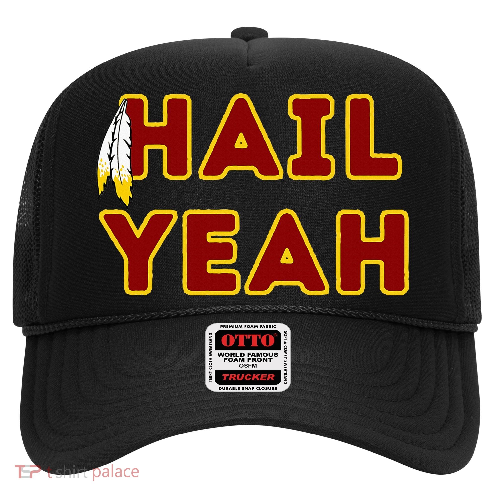 Hail Yeah Burgundy Gold Foot Ball Hat